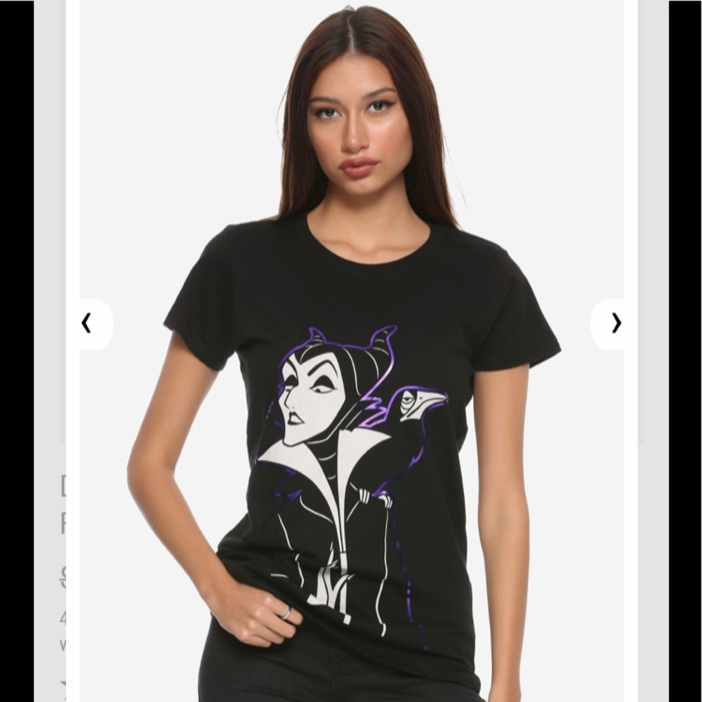 Disney Villains MALEFICENT Purple Foil T-SHIRT!